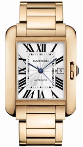 Cartier Automatic 18kt Rose Gold Silver Dial 18kt Rose Gold Polished Band Watch #W5310002 (Men Watch)