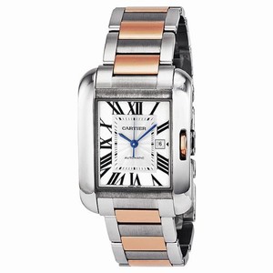 Cartier Silver Dial Stainless Steel Band Watch #W5310007 (Women Watch)
