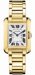 Cartier Quartz 18kt Yellow Gold Silver Dial 18kt Yellow Gold Polished Band Watch #W5310014 (Women Watch)