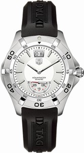 TAG Heuer Aquaracer Quartz Grande Date Black Rubber Watch # WAF1011.FT8010 (Men Watch)