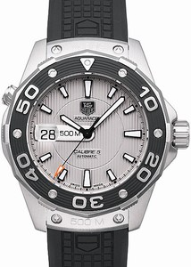 TAG Heuer Aquaracer Automatic Calibre 5 500M Date Black Rubber Watch #WAJ2111.FT6015 (Men Watch)