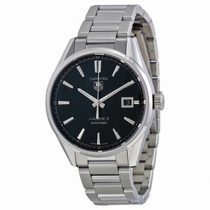 TAG Heuer Carrera Automatic Calibre 5 Black Dial Date Stainless Steel Watch #WAR211A.BA0782 (Men Watch)