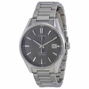 TAG Heuer Carrera Automatic Calibre 5 Anthracite Black Dial Date Stainless Steel Watch #WAR211C.BA0782 (Men Watch)
