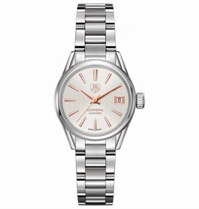 TAG Heuer Carrera Automatic Date Stainless Steel Watch# WAR2412.BA0776 (Women Watch)