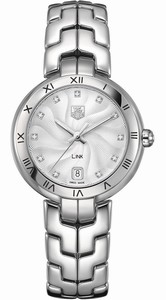 TAG Heuer Quartz Diamond Sunray Dials Date Link Watch #WAT1311.BA0956 (Women Watch)