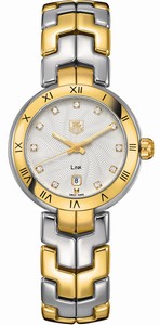 TAG Heuer Quartz Diamond Dials Yellow Gold Date Link Watch #WAT1450.BB0955 (Women Watch)