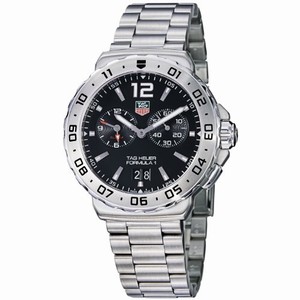 TAG Heuer #WAUTAG Heuer Quartz Formula 1 Grande Date Alarm Stainless Steel Watch# WAU111A.BA0858 Men Watch)