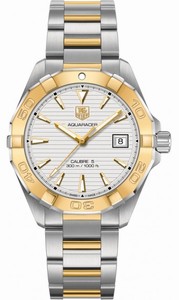 TAg Heuer Aquaracer Automatic Calibre 5 Date Stainless Steel and 18k Yellow Gold Watch# WAY2151.BD0912 (Men Watch)