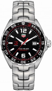 TAG Heuer Formula 1 Date Stainless Steel Senna Special Edition Watch# WAZ1012.BA0883 (Men Watch)