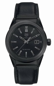 TAG Heuer Carrera Quartz Analog Date Black Leather Watch# WBG1313.FT6117 (Women Watch)
