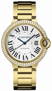 Cartier Calibre 076 Automatic Polished 18k Yellow Gold Silver Opaline With Roman Numerals Dial Polished 18k Yellow Gold Band Watch #WE9004Z3 ( Watch)