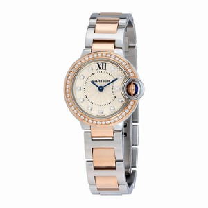 Cartier Quartz Dial Color Silver Watch #WE902076 (Men Watch)
