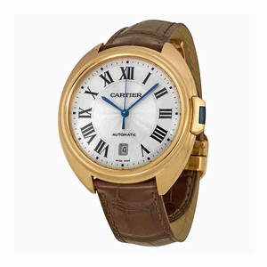Cartier Automatic Dial color Silvered Flinque Sunray Watch # WGCL0004 (Men Watch)