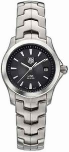 TAG Heuer Link Quartz Black Dial Date Stainless Steel Watch # WJF1313.BA0571 (Women Watch)