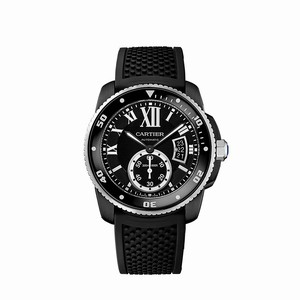 Cartier Automatic Dial Color Black Watch #WSCA0006 (Men Watch)
