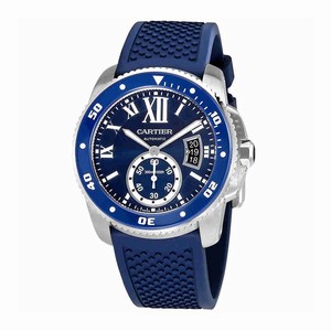 Cartier Automatic Dial color Blue Watch # WSCA0011 (Men Watch)