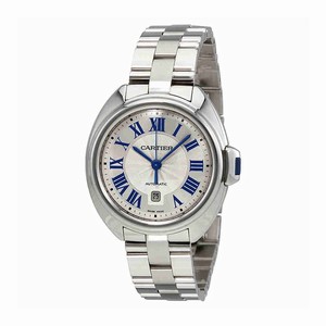 Cartier Automatic Dial color Silver Watch # WSCL0005 (Women Watch)