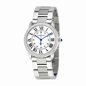 Cartier Automatic Dial color Silver Opaline Watch # WSRN0012 (Men Watch)