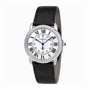 Cartier Automatic Dial color Silver Opaline Watch # WSRN0013 (Men Watch)