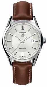 TAG Heuer Carrera Automatic Analog Date Brown Leather Watch # WV211A.FC6203 (Men Watch)