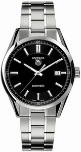 TAG Heuer Carrera Automatic Black Dial Date Stainless Steel Watch # WV211B.BA0787 (Men Watch)