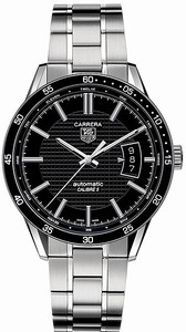TAG Heuer Carrera Calibre 5 Black Dial Date Stainless Steel Watch #WV211M.BA0787 (Men Watch)