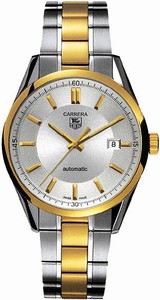 TAG Heuer Carrera Automatic Date Stainless Steel and 18ct Gold Watch # WV215A.BD0788 (Men Watch)
